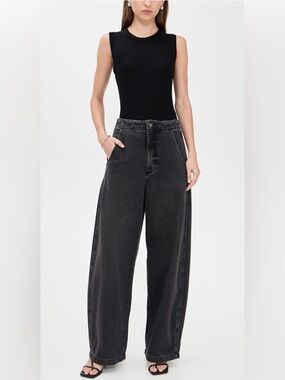 Pistola Lottie High Rise Bowed Leg Jeans in Zen Wash Size 23 NWT